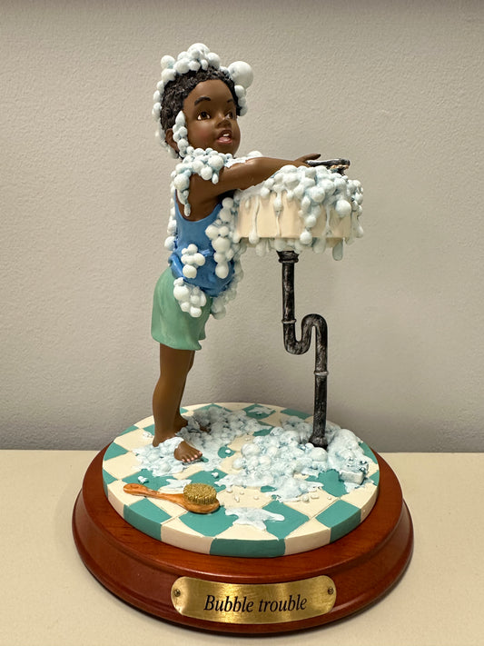 Bubble Trouble – Whimsical Childhood Figurine
