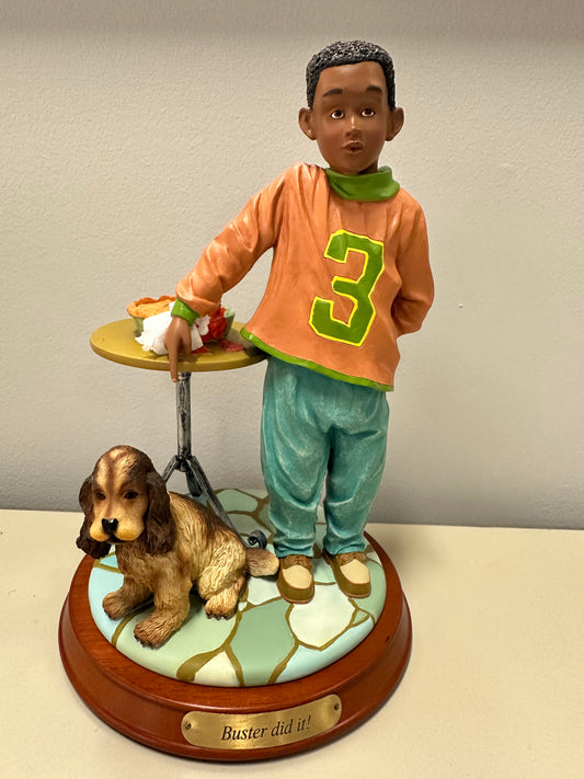 Buster Did It! – Playful Figurine of Childhood Blame & Humor